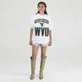 thumbnail image 3 of Women's Gameday Couture Cream West Virginia Mountaineers Oversized Fierce Focus T-Shirt, 3 of 4