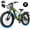 Orange, variant on ESKUTE Electric Bike for Adults, 1500W Peak Motor, 32MPH, 48V 20.8Ah Battery, Up to 80-Mile Range, 26"x4.0" Fat Tires, Full Suspension, 8-Speed Purple