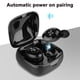 thumbnail image 3 of Auriculares inalámbricos, auriculares Bluetooth estéreo de alta fidelidad con sonido HiFi a prueba de agua con estuche de carga y micrófono incorporado para deportes y carreras., 3 of 8