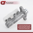 thumbnail image 5 of Unique Bargains 1 Pc Brake Master Cylinder for Nissan Urvan 2002-2013 Engine Compartment Hydraulic Master Cylinder with Reservoir No.46010VW001 Aluminum Alloy Plastic, 5 of 7