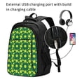 thumbnail image 2 of Balery Tennis Balls Print USB Charging Backpack for Men and Women - Water-Resistant, Anti-Theft Laptop Backpack with USB Port for Travel, Work, School, and College, 2 of 7