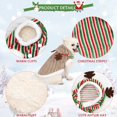 thumbnail image 5 of Disfraz navideño con capucha para perro a cuadros, suéter para perro mascota, bufanda de cuerno de ciervo de lana, cálido invierno, disfraz de Chihuahua York, disfraz de gato con capucha, abrigo pequeño, mediano y grande (pequeño) brillar  Electrónica, 5 of 5