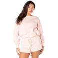 thumbnail image 4 of Celebrity Pink Women's and Women's Plus Oversized Boyfriend Sweatshirt, Sizes XS-4X, 4 of 16