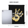 thumbnail image 3 of Childhood Cancer Awareness Month in September We Wear Gold Drawstring Backpack Sackpack String Bag Cinch Waterproof Bags for Gym Sports Yoga Travel Beach Swimming shopping, 3 of 7