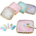 thumbnail image 1 of Square Shape Resin Nail Painting Drawing Display Plate Gel Polish Pigment Holder, 1 of 10