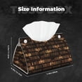 thumbnail image 5 of Logiee Bookshelves Print Tissue Box Cover,Stylish Tissue Box Holder Decorative Tissue Cover for Bathroom Toilet Bedroom Living Room Table Desk Office, 5 of 7