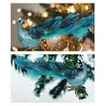 thumbnail image 1 of 11" Peacock Decor with Sequins and Glitter, Lovely Peacock Ornaments Tree Decor for Home or Christmas, Pack of 2, 1 of 8
