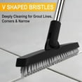 thumbnail image 2 of ITTAHO 2 Pack Grout Brush with Long Handle, 56.5'' Swivel Grout Cleaning Brush,V-Shape Grout Scrub Brush, Extendable Handle Grout Cleaner Brush, 2 of 9