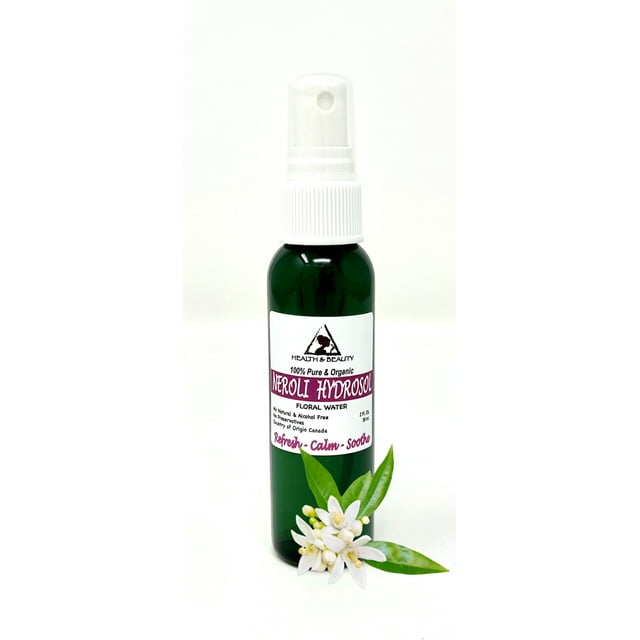 Neroli Hydrosol Eau Florale Biologique Pure Naturelle 2 oz
