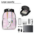 thumbnail image 4 of Uemuo Aerial Yoga for Unicorn Printed Durable 17-inch Student Backpack - Lightweight, Waterproof, Adjustable Straps, Ideal for School, Work, Travel, 4 of 5