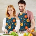 thumbnail image 3 of Pioneer Flower Floral Print Pattern Apron for Women and Men, Cotton Linen Waterproof with Pockets, Adjustable, 33x27 Inch for Kitchen, Gardening, BBQ, Salon, 3 of 6
