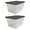 Gray Lid, variant on Homz Snaplock 56Qt Stackable Plastic Storage Container & Lid, Blue (2 Pack)
