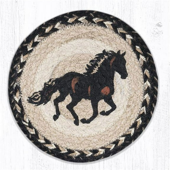 Capitol Importing 80-9-093S 10 x 10 in. MSPR-9-93 Stallion Printed Round Trivet