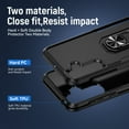 thumbnail image 5 of for Samsung Galaxy A13 5G Case, Slim Fit Military Grade Drop Tested Dual Layer Shockproof Case with 360 Ring Holder Kickstand Protective Rugged Car Magnetic Non-Slip Phone Case,Black, 5 of 10