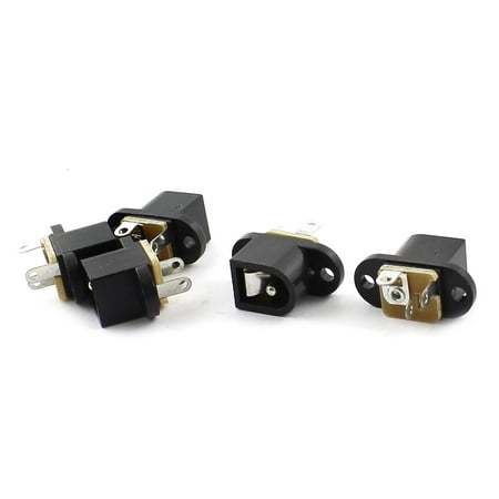 Dc Panel Mount Jack - 5Pcs 5.5mm x 2.1mm 3-Pin Female DC Power Jack PCB Panel Mount Socket