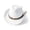White, variant on Unisex Felt Cowboy Hat Wide Brim Classic Western Jazz Fedora Hat Outdoor Party Travel Hat
