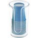 thumbnail image 4 of Dispensador pequeño de vasos de papel desechables de plástico: soporte de almacenamiento compacto para vasos de enjuague bucal en encimeras de tocador de baño, vasos de enjuague incluidos..., 4 of 5