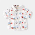 thumbnail image 2 of KAUOD Toddler Baby Boys Button Down Short Sleeve Shirts Casual Summer Beach Lapel Collar Top Shirts Summer Vintage Clothes, 2 of 9