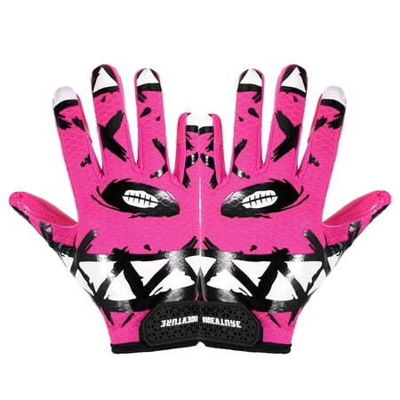HANDLANDY Youth Football Gloves Kids Receiver Gloves Sticky Football Gloves for Boys Girls