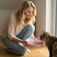 thumbnail image 6 of Pet Slow Eating Bowl Silicone Anti-Choking Dog and Cat Feeding Basin with Suction Cups for Neck and Spine Support, Pink, 6 of 7