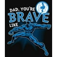 thumbnail image 2 of Junior's Marvel Dad You're Brave Like Black Panther Racerback Tank Top Black 2X Large, 2 of 5