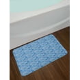 thumbnail image 2 of Blue Paisley Bath Mat, Motifs of Traditional Flowers Motif Arrangement in Blue Tones Pattern, Plush Bathroom Decor Mat with Non Slip Backing, 29.5" X 17.5", Sky Blue and White, by Ambesonne, 2 of 2