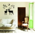 thumbnail image 1 of Custom Wall Decal : Deers At Night Moon Tree Branch Flower Scene 20x30", 1 of 1