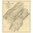 thumbnail image 2 of Michie 12x13 Gold Ornate Wood Framed with Double Matting Museum Art Print Titled - Page County Virginia - Michie 1875, 2 of 4