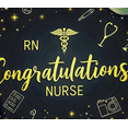 thumbnail image 4 of Black Background with Golden Medical Elements Congratulate Nurse Banner Party Decorations Photography Props Backdrop for Nurse Graduation Celebrations Nurse Appreciation Events Nursing School Parties, 4 of 4