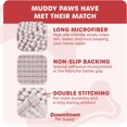 thumbnail image 3 of GFDYREE - Ultra Absorbent Microfiber Dog Door Mat, Durable, Quick Drying, Washable, Prevent Mud Dirt, Keep Your House Clean (Pink, Medium) - 31 x 20 Inch, 3 of 7