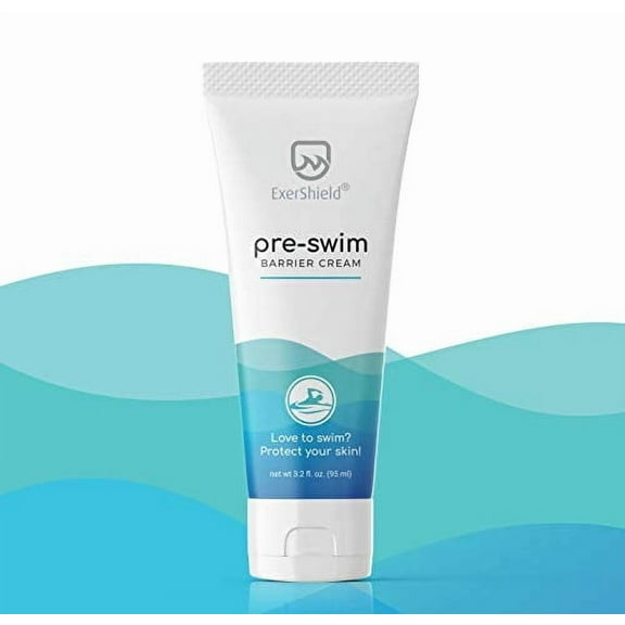 Exershield Pre-Swim Lotion –Barrier Cream for Swimmers – Protects Skin from the drying and itchy effects of pool and spa water