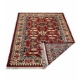 thumbnail image 5 of Rugsotic Carpets Hand Knotted Wool and Silk Area Rug, 5'x8', Rectangle, Red Cream, Oriental Handmade Low Pile Rug for Living Room Bedroom, 5 of 6