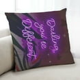 thumbnail image 1 of Ahgly Company Neon Neon Indoor Throw Pillow, 18 inch by 18 inch, 1 of 6