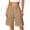 14# Khaki, variant on Bermuda Shorts for Women 2026 Casual Elastic Waist Drawstring Shorts with Pockets Comfy Knee Length Shorts Pink M