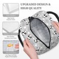 thumbnail image 3 of Rateoe Pandas Between Clouds and Stars Pattern Lunch Bag Women, Lunch Box, Lunch Bag, Small Leakproof Lunch Tote Large Capacity Reusable Insulated Cooler Lunch Container, 3 of 6