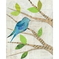 thumbnail image 2 of Prahl, Courtney 26x32 Gold Ornate Wood Framed with Double Matting Museum Art Print Titled - Birds in Spring I, 2 of 4