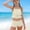 Beige, variant on Piuwrlz Black Swimsuit Teen Girls Swimming Suit Two Piece Swimwear Black Size 6-7Years