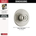 thumbnail image 3 of Delta T14058 Trinsic Pressure Balanced Valve Trim Only - Brilliance Stainless, 3 of 6