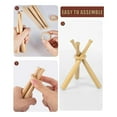 thumbnail image 5 of 8 Sets Baseball Stand Baseball Holders for Balls Display Baseball Bat Wooden Display Stand Holder Display Baseball, 5 of 7