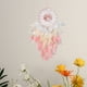 thumbnail image 5 of Xihbxyly Atrapasueños Decorativo, Cristales Naturales con Plumas, Adorno de Pared Bohemio, Energía Relajante para Dormitorio, Sala de Estar, Oficina, Regalo Ideal, 60 X 20 Cm, Color Azul y Rosa., 5 of 6