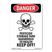 OSHA Danger Sign -  Pesticide Storage | Plastic Sign | Protect Your Business, Construction Site, Warehouse & Shop Area |  Made in The USA