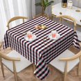 thumbnail image 6 of Square Tablecloth 60 x 60 Inch, Red Blue Plaid Tablecloth Square Waterproof Tablecloths Table Topper for Dining, Parties, Camping, 6 of 8