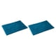 thumbnail image 4 of Bearachild Alfombrilla de baño de chenilla, absorbente, antideslizante, lavable a máquina, para baño, cocina, alfombra, azul seguro Azul 2Conjunto, 4 of 6