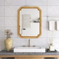 thumbnail image 5 of Bathroom Mirror 31.5" x 23.82" Wood Framed Wall - Mounted Mirror Cabinet with Storage Shelves, Medicine Mirror for Bathroom, Living Room, Entryway,Wall Mirror, 5 of 10