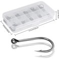 thumbnail image 3 of czcpp-Emperoch 200 Pcs Small Fishing Hooks, 10 Sizes(3#-12#) Strong Sharp Fishhook with Barbs, High Carbon Steel Eyed Fish Hooks with Plastic Box for Salterwater Freshwater, 3 of 4