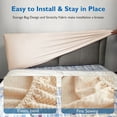 thumbnail image 6 of Headboard Cover Upholstery Headboard Slipcover Thick Elastic Bed Headboard Protection Cover Washable for Queen Size Bed Bedroom Decorative, 6 of 9
