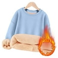 thumbnail image 4 of Mercatoo Fleece Sweatshirt for Teen Girls Winter Warm Sherp𝐚 Lined Cotton Crewneck Pullover Hoodies Unisex Casual Clothes, 4 of 7