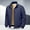 Blue, variant on Letdown Plus Size Menâs Bomber Jackets Fall Winter Warm_Windbreakers Zip Up Lined Casual Heavyweight Jacket Padded Coats with Pocket