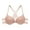 Beige, variant on Women Front Closure Bras Strappy Hollow-Outed Lace Racerback Shaping Push Up Bra Padded Plunge Wireless Bralette, Blue