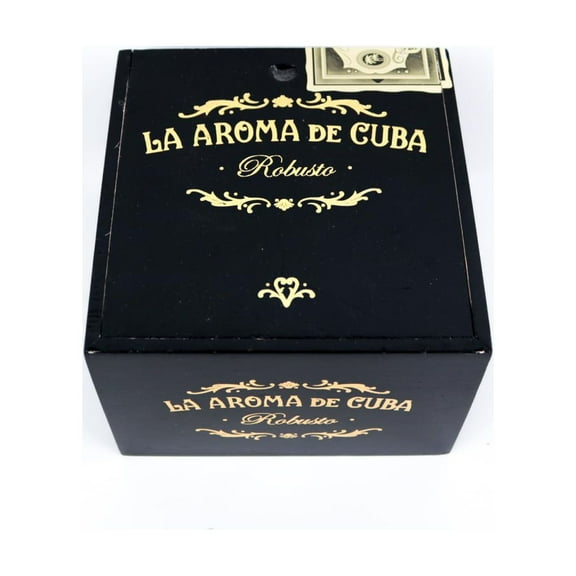 La Aroma Robusto Empty Wood Cigar Box 6" x 5.75" x 3.75"